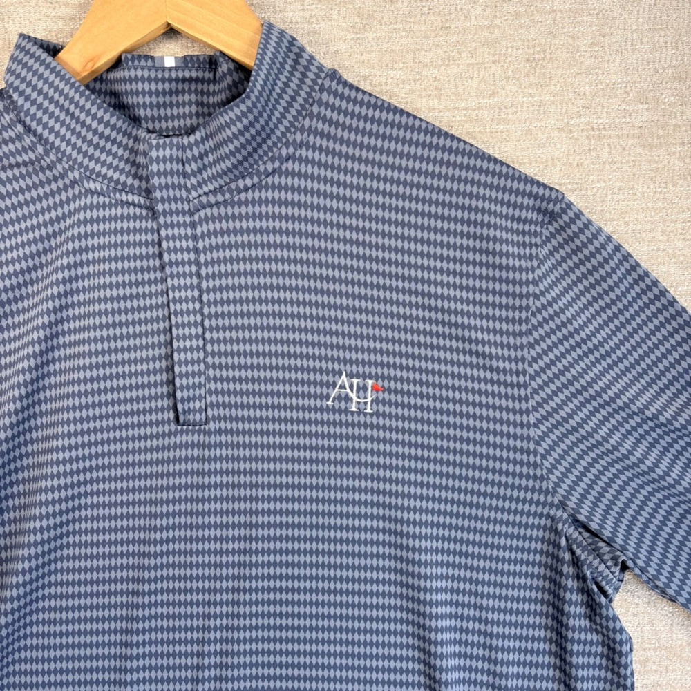 Under Armour UA Golf Mens Tour Tips Apollo Hexagon Jacquard 1/4-Zip Pullover LG